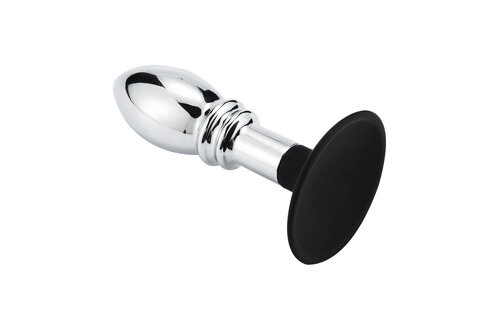 One Ball Anale Plug 12 cm met Zuignap - Intense Sensatie