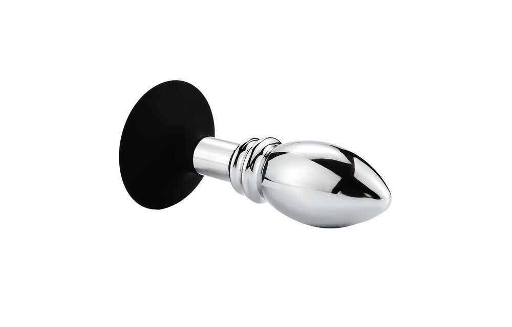 One Ball Anale Plug 12 cm met Zuignap - Intense Sensatie