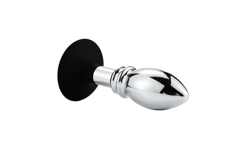 One Ball Anale Plug 12 cm met Zuignap - Intense Sensatie