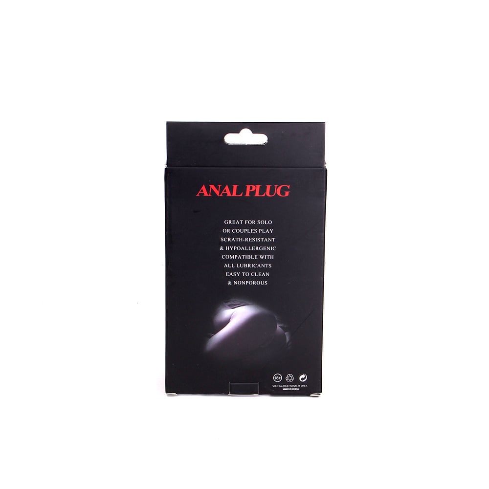 One Ball Anale Plug 12 cm met Zuignap - Intense Sensatie