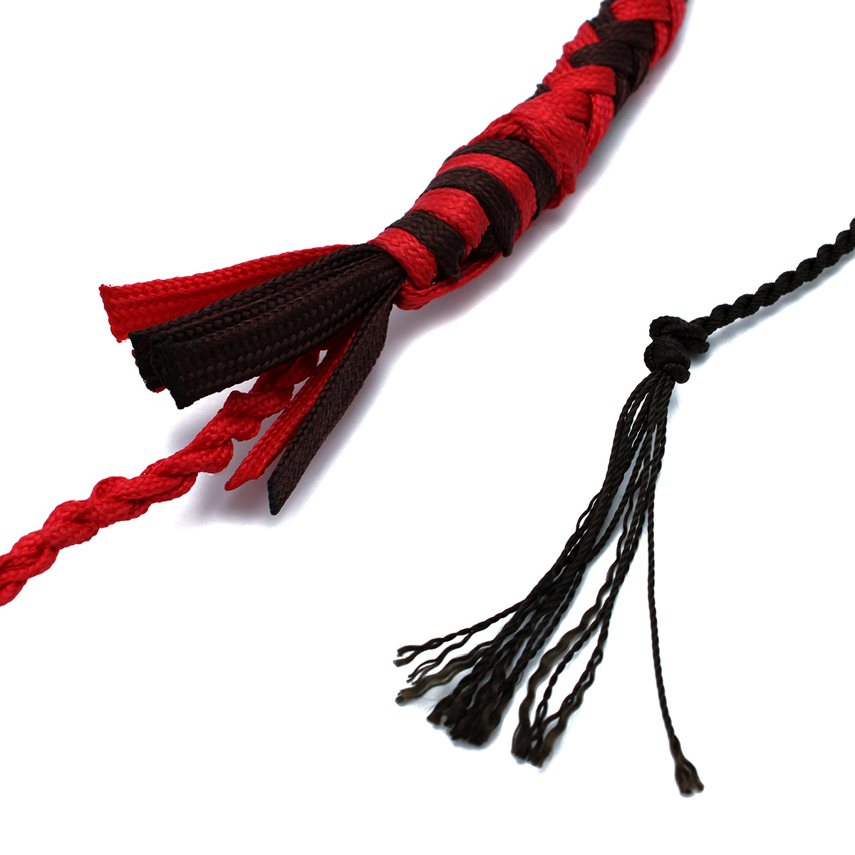 Nylon Bullwhip Zwart/Rood 270 cm – Duurzaam & Krachtig