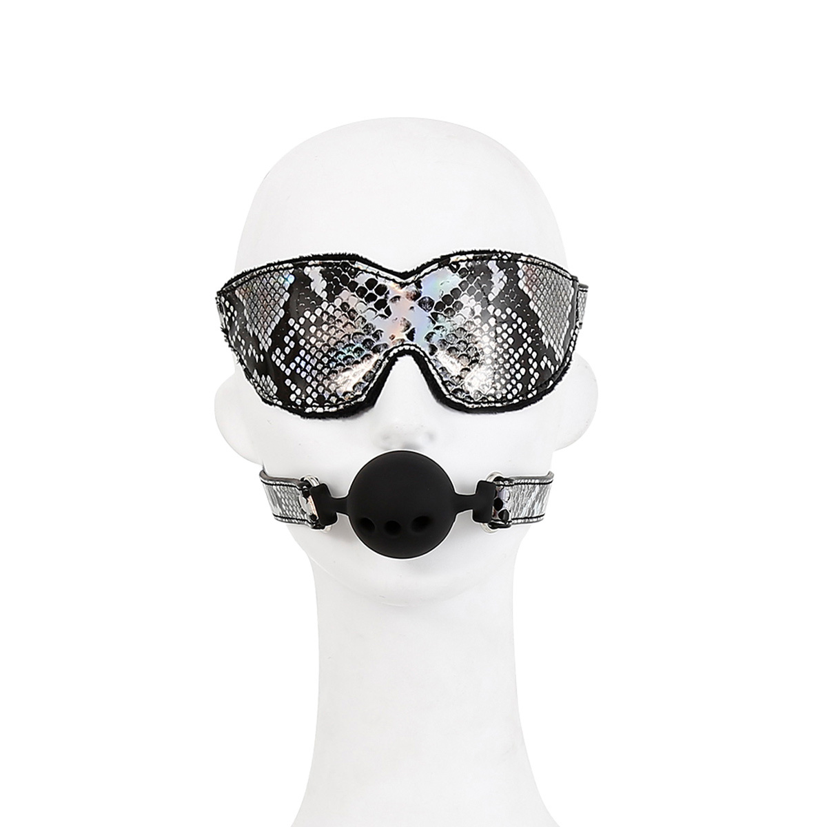 Kiotos BDSM-Set Reptile Neon – Luxuriöse BDSM-Accessoires Silber