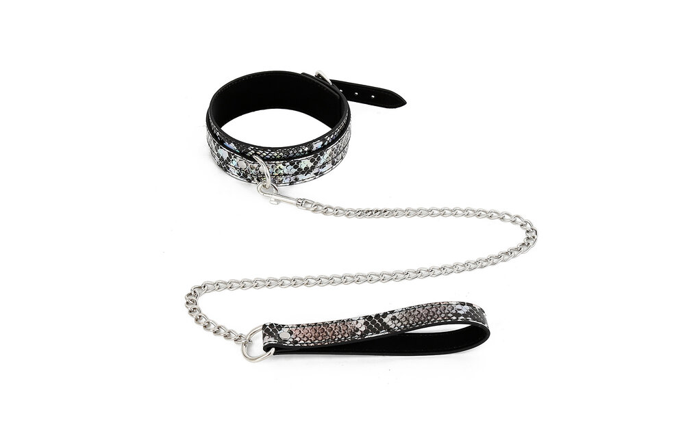 Kiotos BDSM Kit Reptile Neon – Luxury BDSM Accessories Silver