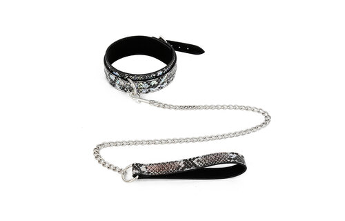 Kiotos Bdsm Kit Reptile Neon – Luxe Bdsm Accessoires Zilver