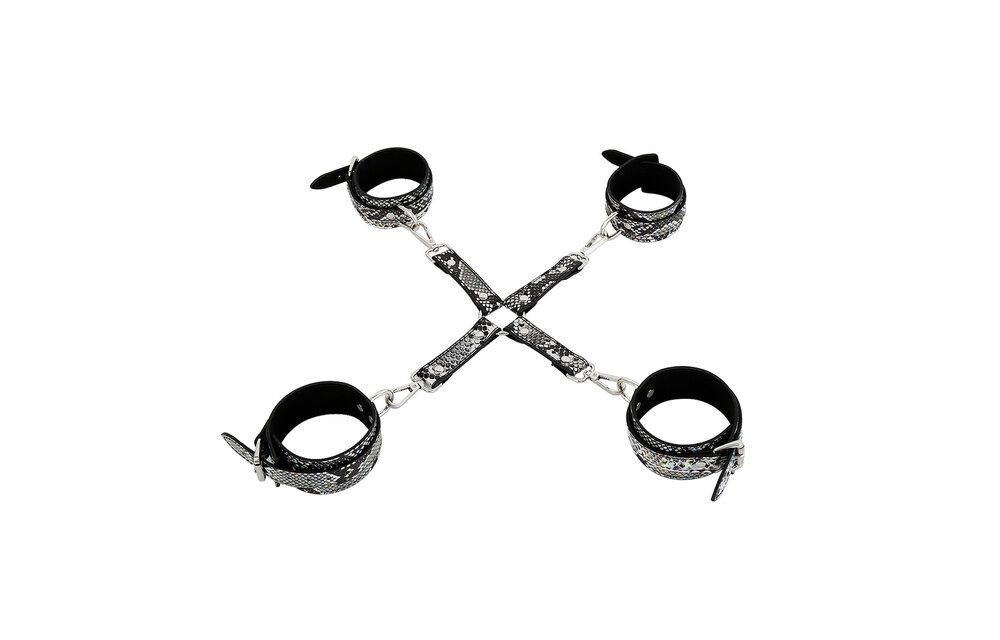 Kiotos Bdsm Kit Reptile Neon – Luxe Bdsm Accessoires Zilver