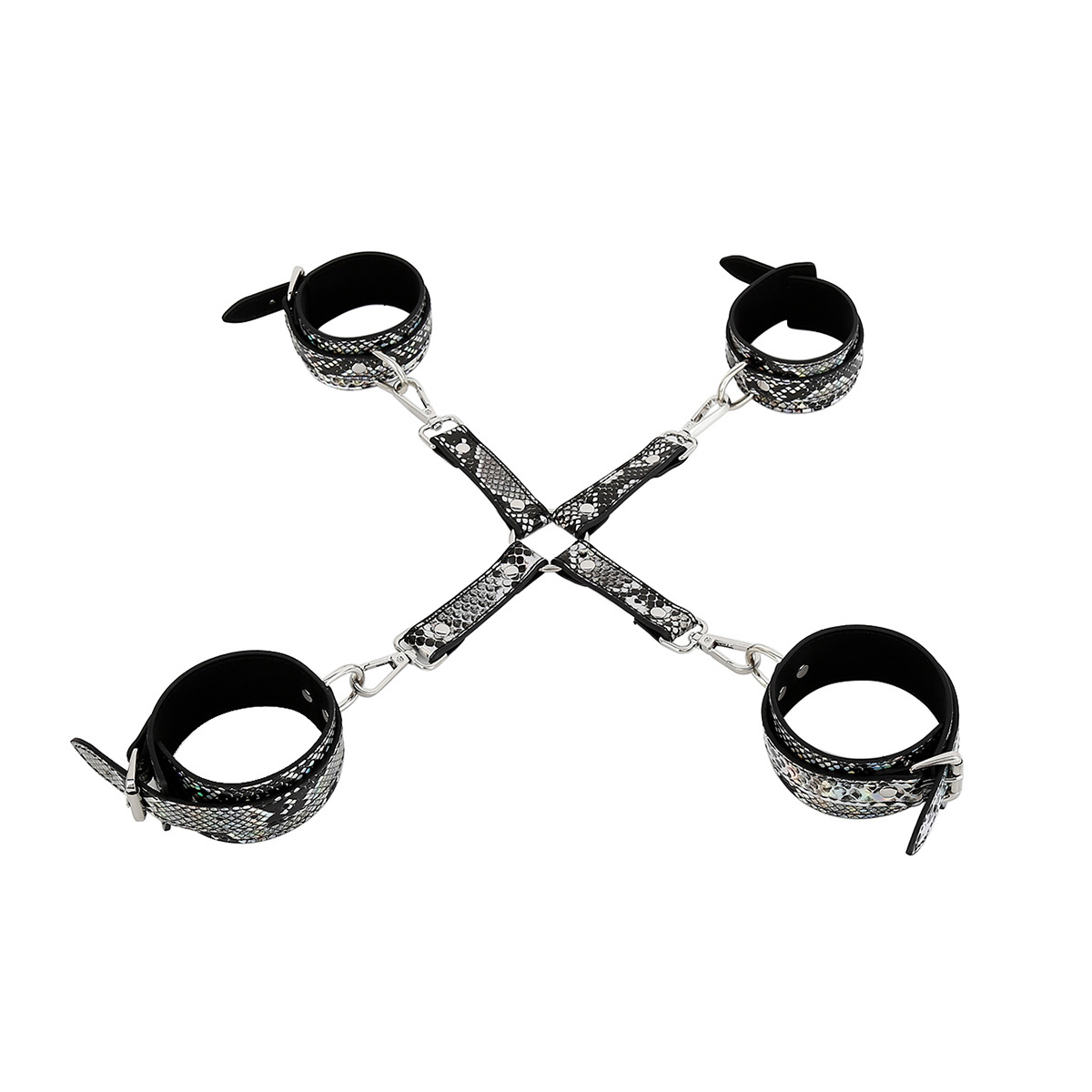 Kiotos BDSM-Set Reptile Neon – Luxuriöse BDSM-Accessoires Silber