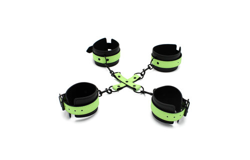 Glow In The Dark Cuffs Hogtie 3 Set – Safe & Exciting