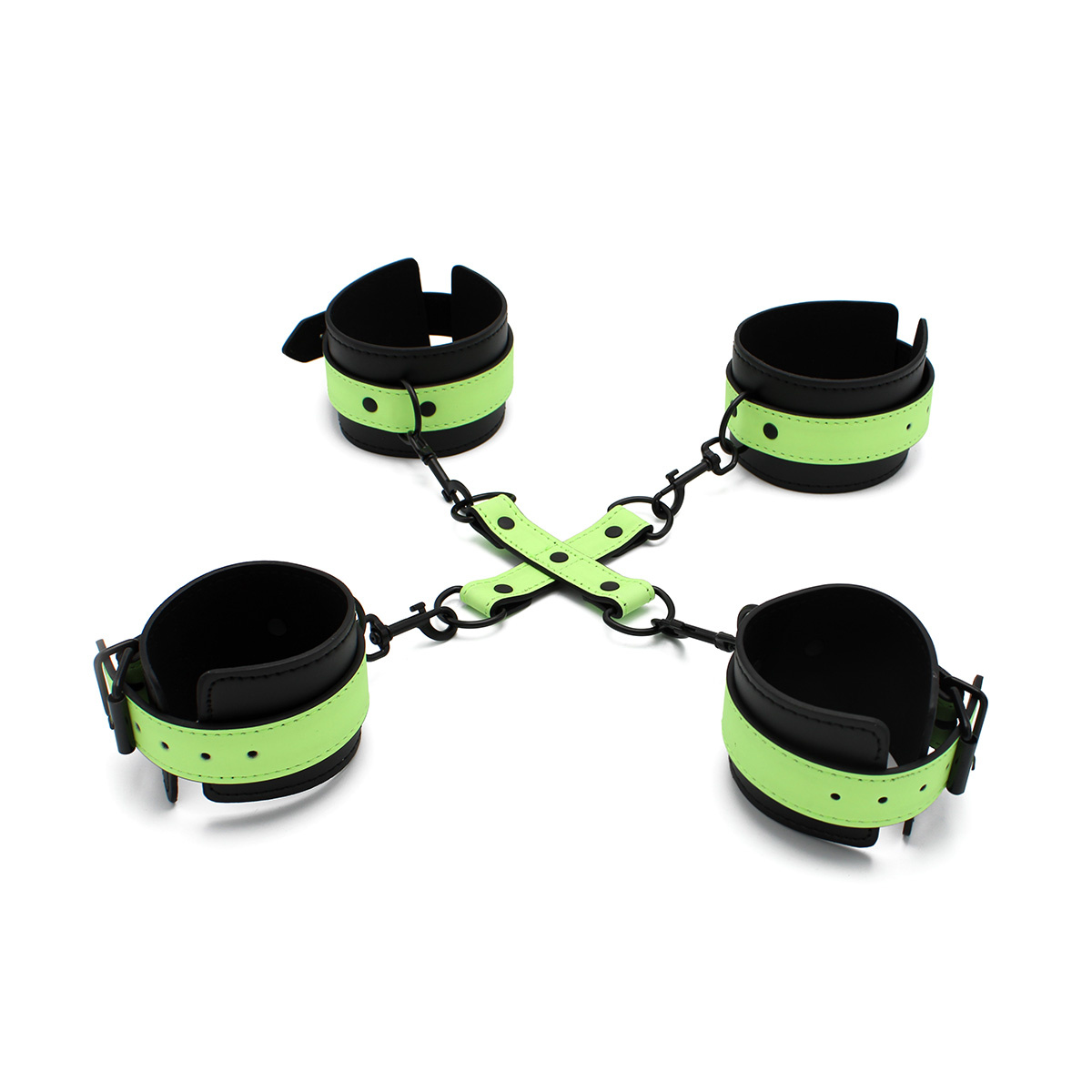 Glow In The Dark Cuffs Hogtie 3er-Set – Sicher & Aufregend