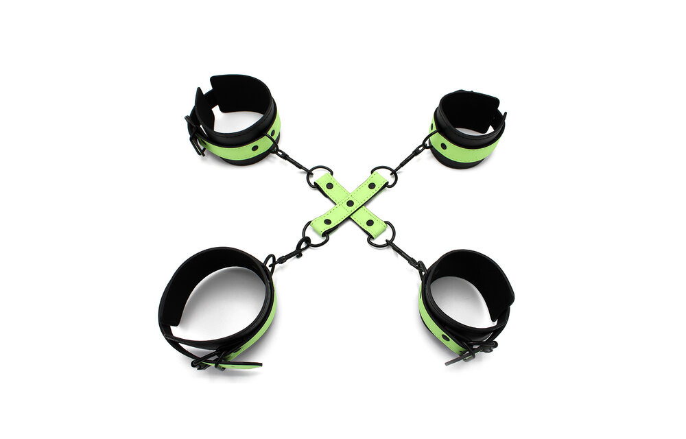 Glow In The Dark Cuffs Hogtie 3 Set – Safe & Exciting