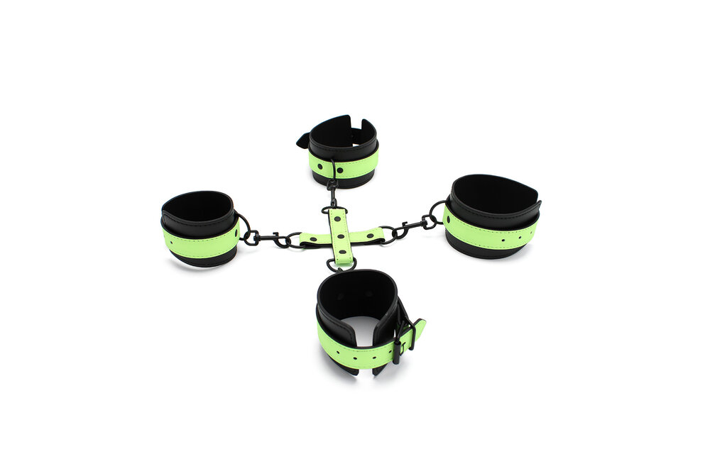 Glow In The Dark Cuffs Hogtie 3 Set – Safe & Exciting