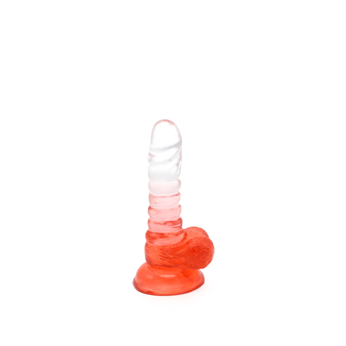 Kiotos Cox Farbiger Dildo Rot Transparent 15,5 cm Mit Saugnapf
