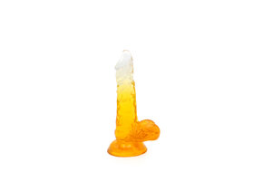 Kiotos Cox Color Dildo 03 Gelb Transparent 17,5 cm | Saugnapf
