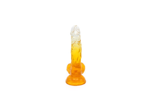 Kiotos Cox Color Dildo 03 Gelb Transparent 17,5 cm | Saugnapf