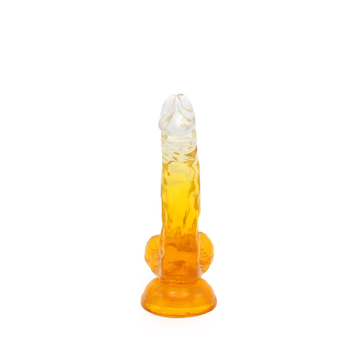 Kiotos Cox Colour Dildo 03 Yellow Transparent 17.5 cm | Suction Cup