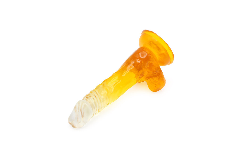 Kiotos Cox Kleur Dildo 03 Geel Transparant 17,5 cm | Zuignap