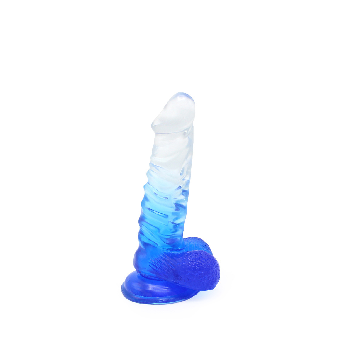 Kiotos Cox Color Dildo 02 – Transparent Blau 18,5 cm – Saugnapf