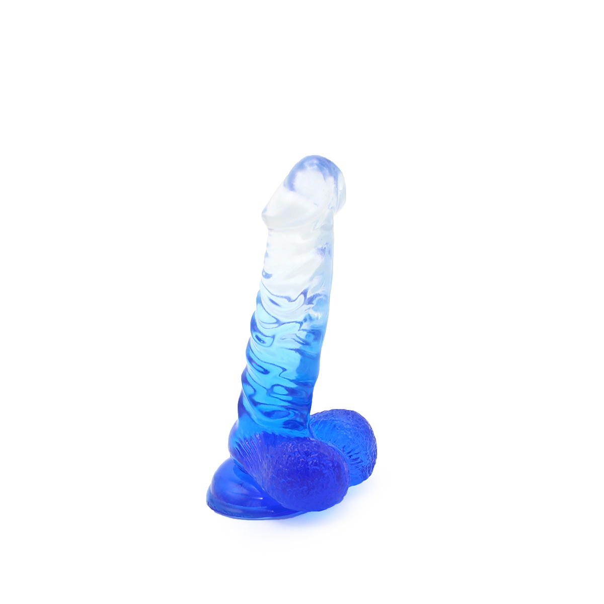 Kiotos Cox Color Dildo 02 – Transparent Blau 18,5 cm – Saugnapf