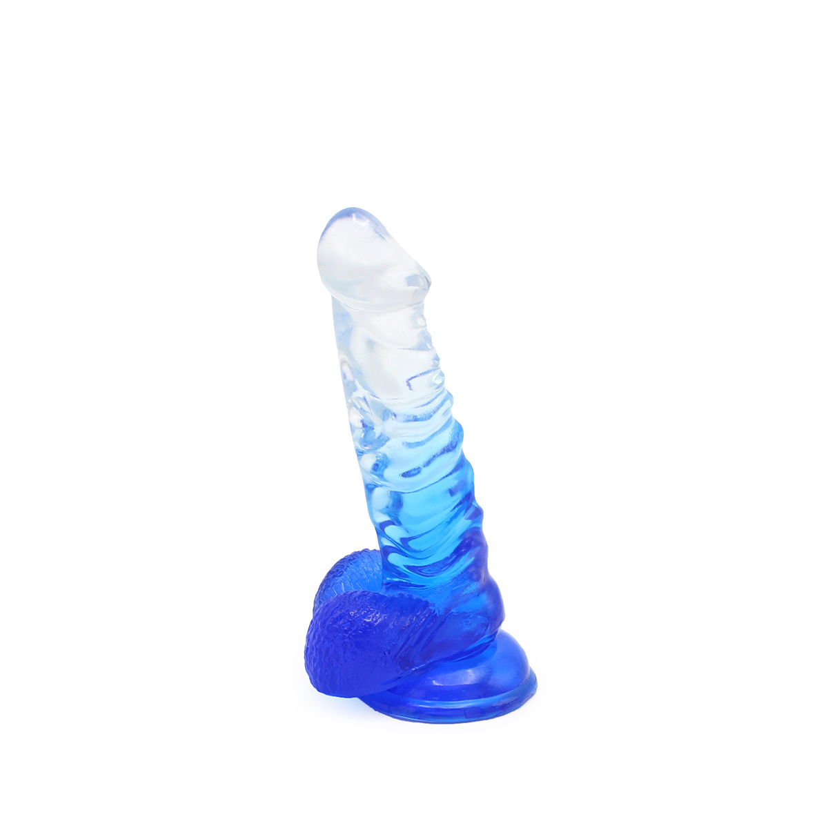 Kiotos Cox Kleur Dildo 02 - Transparant Blauw 18,5 cm - Zuignap