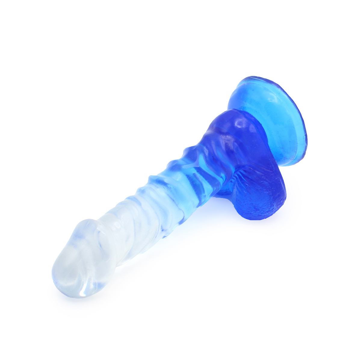 Kiotos Cox Color Dildo 02 – Transparent Blau 18,5 cm – Saugnapf