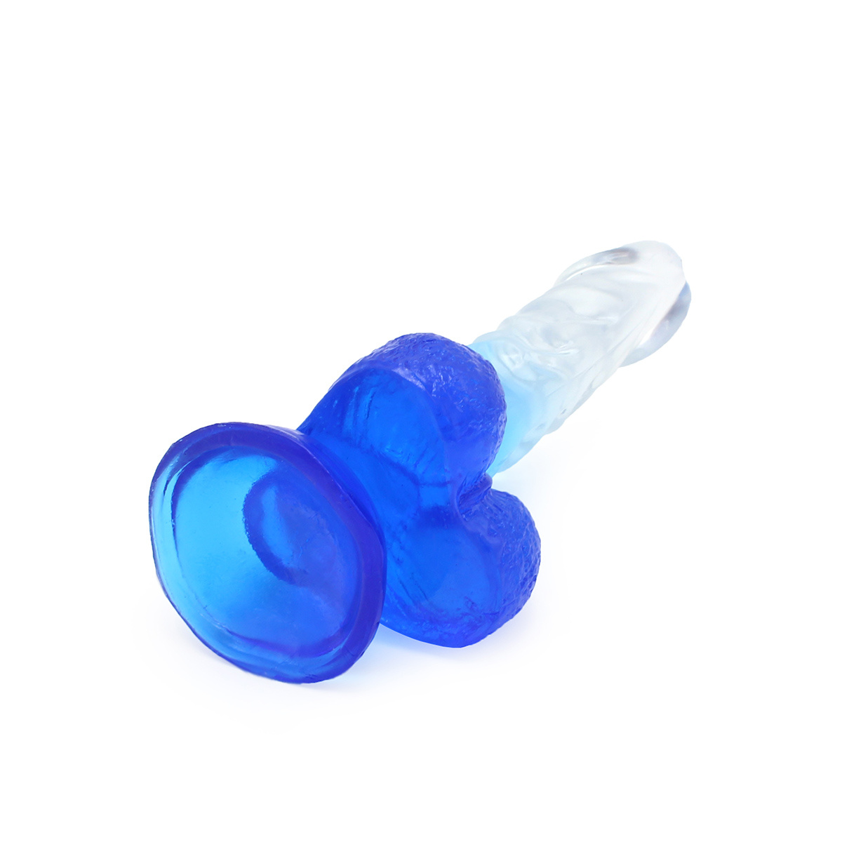 Kiotos Cox Colour Dildo 02 - Transparent Blue 18.5 cm - Suction Cup