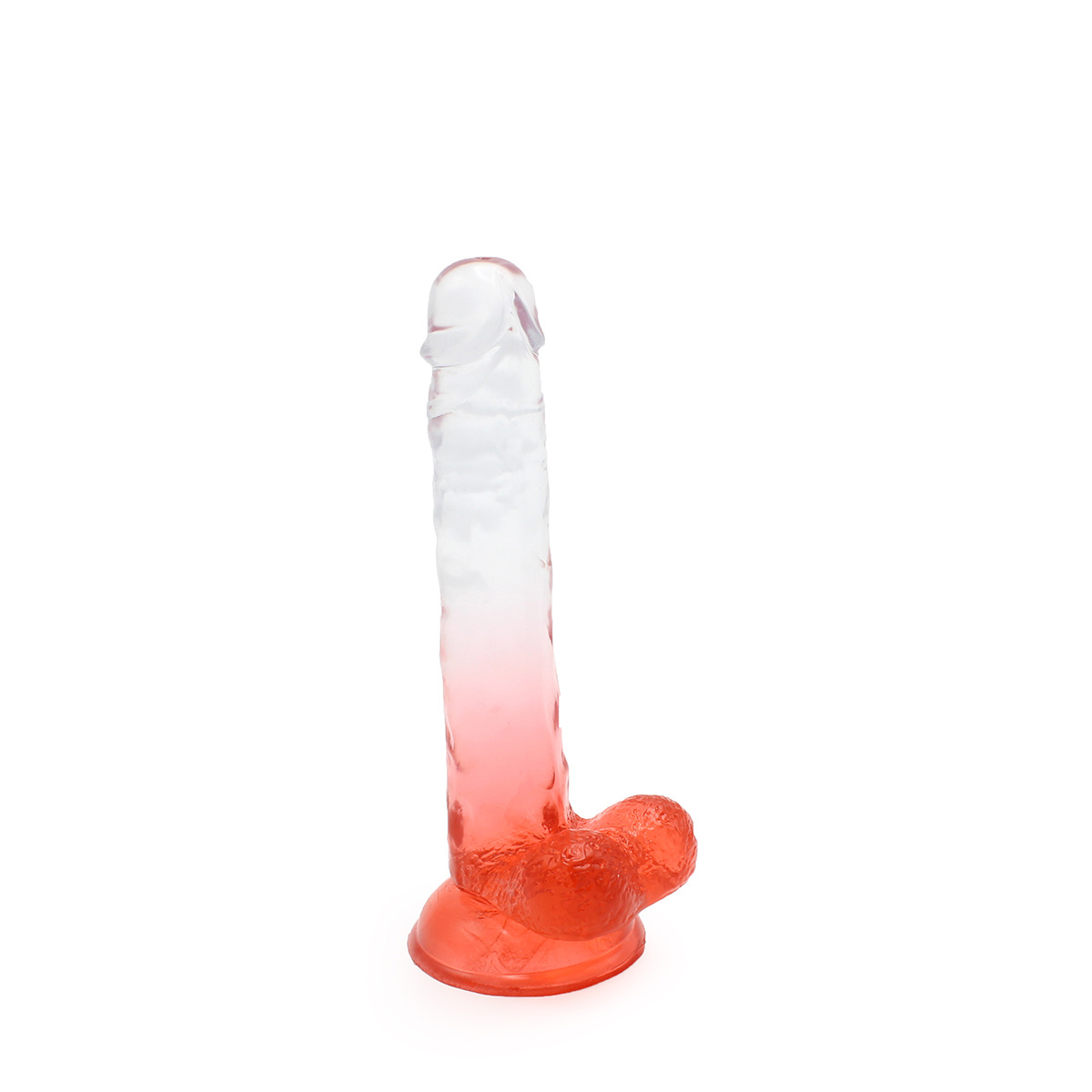 Kiotos Cox Kleur Dildo 05 18cm - Transparant Rood Met Zuignap