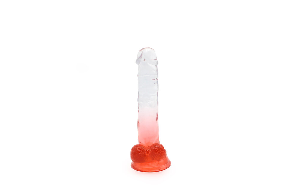 Kiotos Cox Kleur Dildo 05 18cm - Transparant Rood Met Zuignap