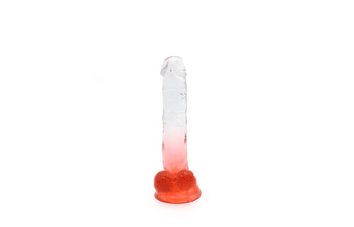 Kiotos Cox Kleur Dildo 05 18cm - Transparant Rood Met Zuignap