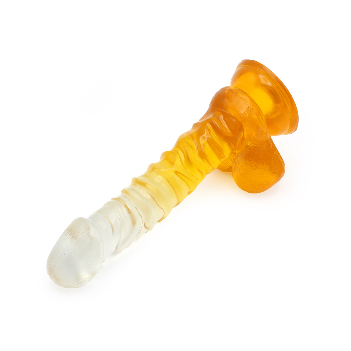 Kiotos Cox Transparante Gele Dildo 22,5 cm – Zacht & Zuignap