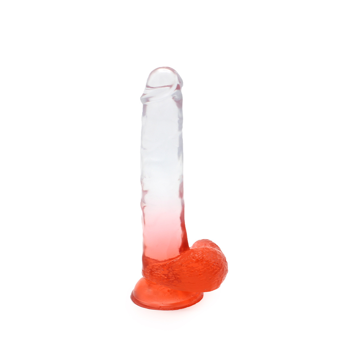 Kiotos Cox Kleur Dildo 22,5 cm Rood Transparant – Veilig & Echt