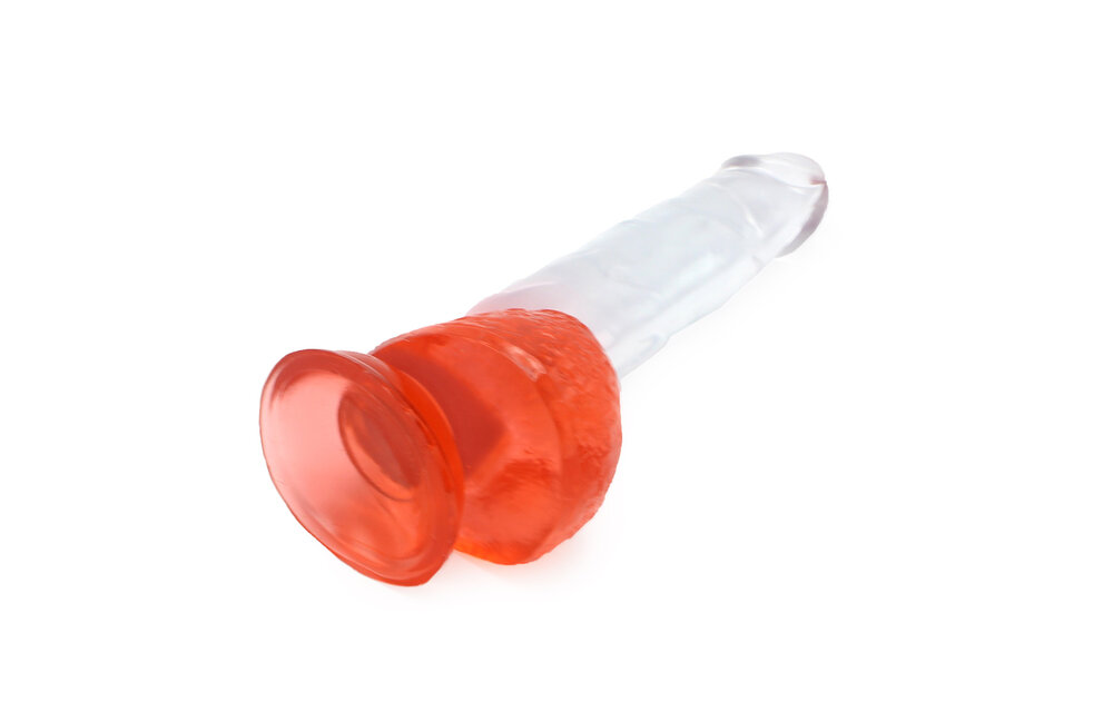 Kiotos Cox Kleur Dildo 22,5 cm Rood Transparant – Veilig & Echt