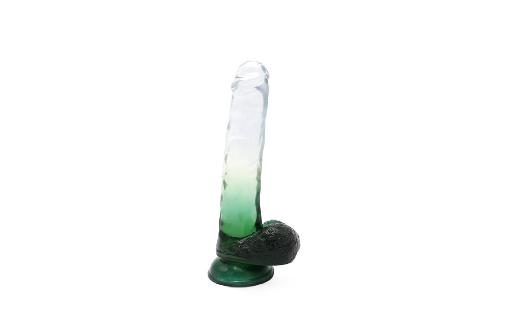 Kiotos Cox Color Dildo 06 Grün 22,5 cm – Saugnapf & TPE
