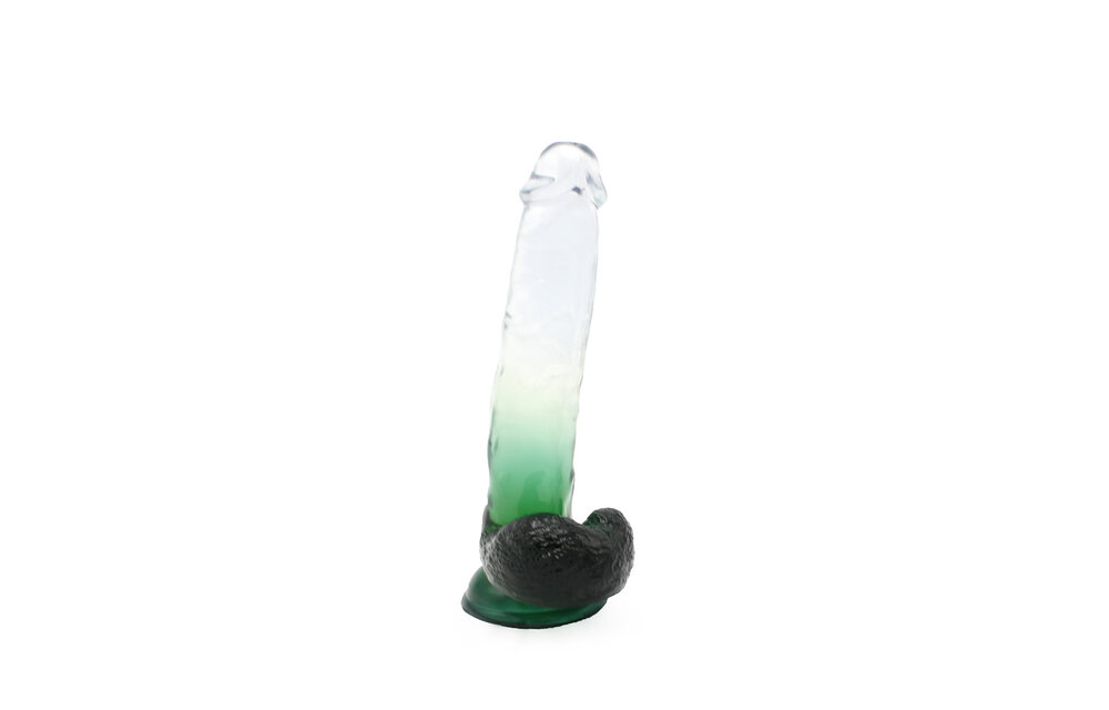 Kiotos Cox Color Dildo 06 Grün 22,5 cm – Saugnapf & TPE