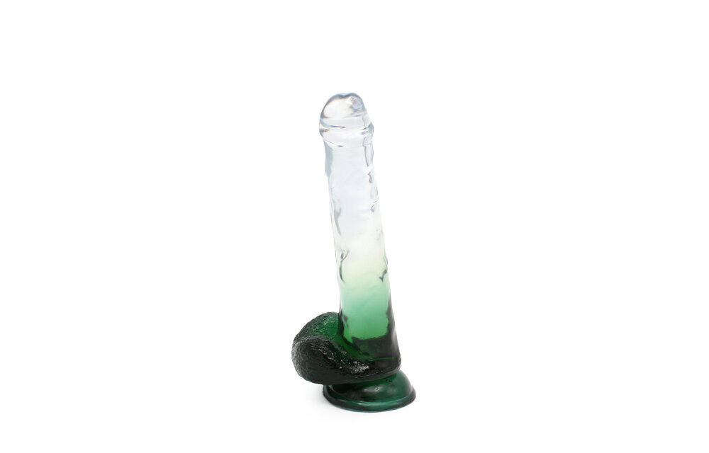 Kiotos Cox Kleur Dildo 06 Groen 22,5 cm – Zuignap & TPE