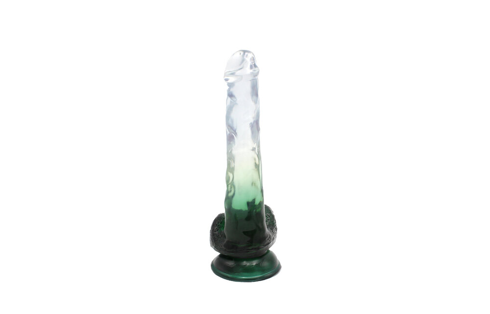 Kiotos Cox Colour Dildo 06 Green 22.5 cm – Suction Cup & TPE