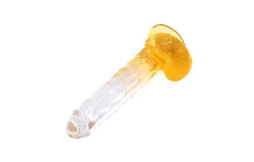 Kiotos Cox Kleur Dildo Geel 22,5 cm - Realistisch & Zuignap