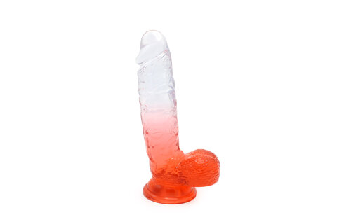 Kiotos Cox Clear-Red Dildo 25 cm – Realistisch & Veilig