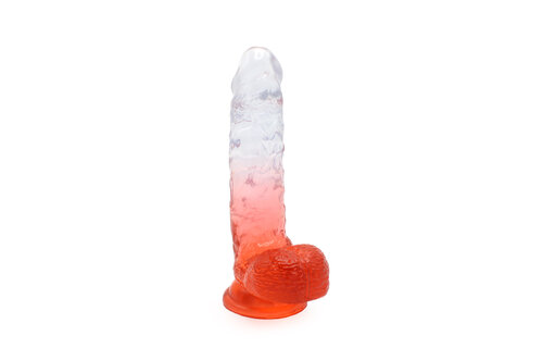 Kiotos Cox Clear-Red Dildo mit Saugnapf – Realistisch & Sicher