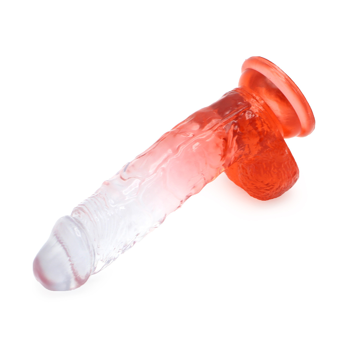 Kiotos Cox Clear-Red Dildo mit Saugnapf – Realistisch & Sicher