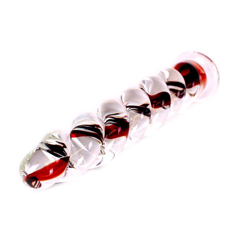 Glazen Dildo The Twister 16 cm – Warmte- & Koude Sensaties