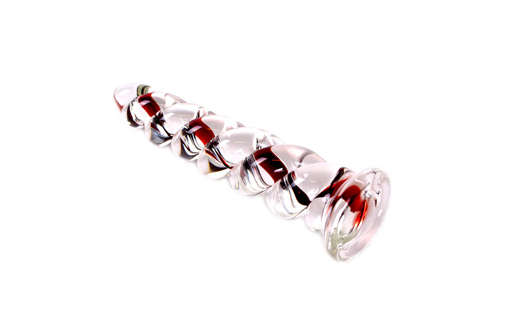 Glazen Dildo The Twister 16 cm – Warmte- & Koude Sensaties