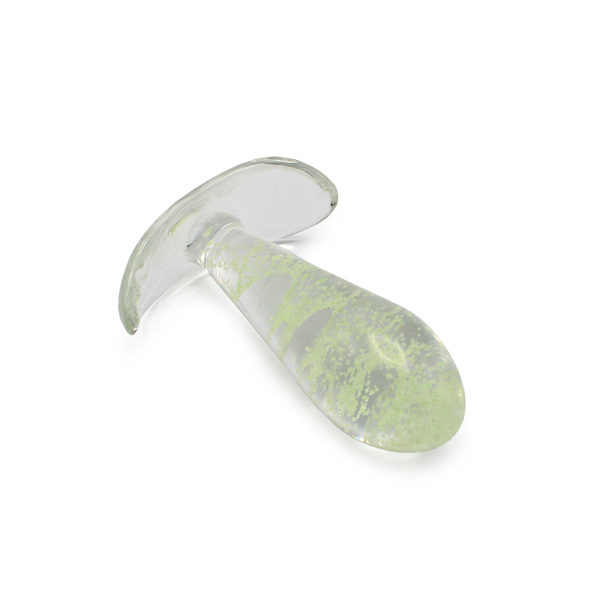 Glass Anal Plug Glow In The Dark 9.1 cm – Elegant & Stimulating