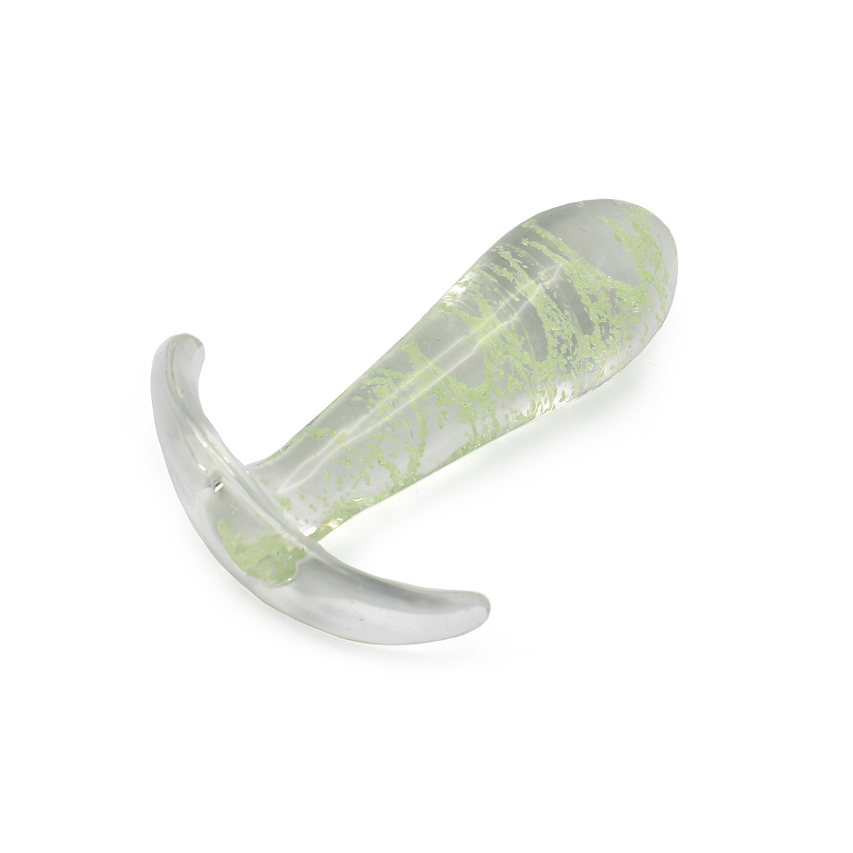 Glass Anal Plug Glow In The Dark 9.1 cm – Elegant & Stimulating