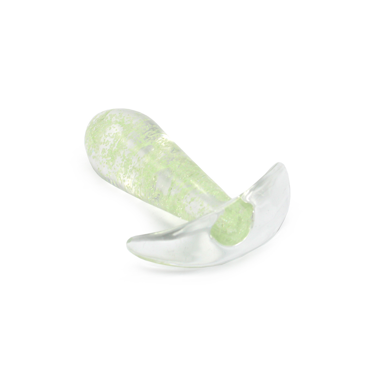 Glazen Anale Plug Glow In The Dark 9,1 cm – Elegant & Stimulerend