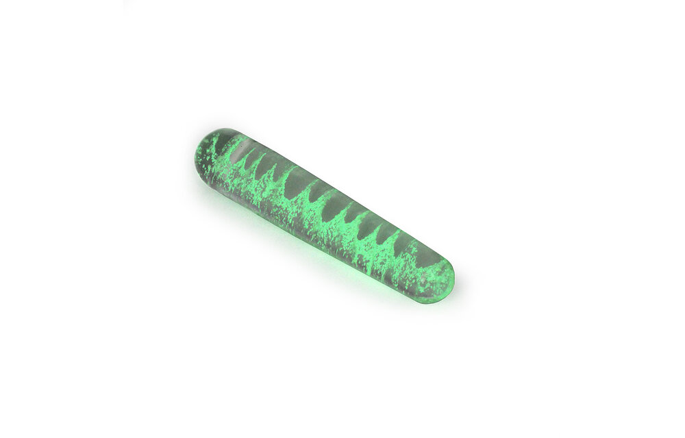 Kiotos Glass Dildo Smooth 16,5 cm Glow in the Dark | Elegant