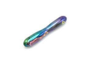 Glasdildo Smooth Rainbow 17 cm – Handgefertigt & luxuriöser Genuss