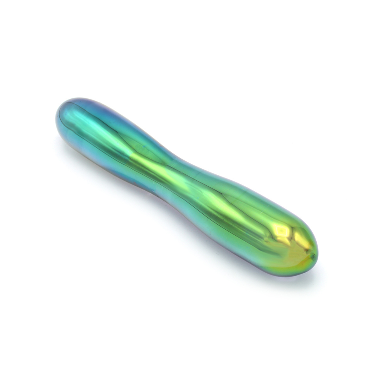 Glass Dildo Smooth Rainbow – Handmade & Intimate Pleasure