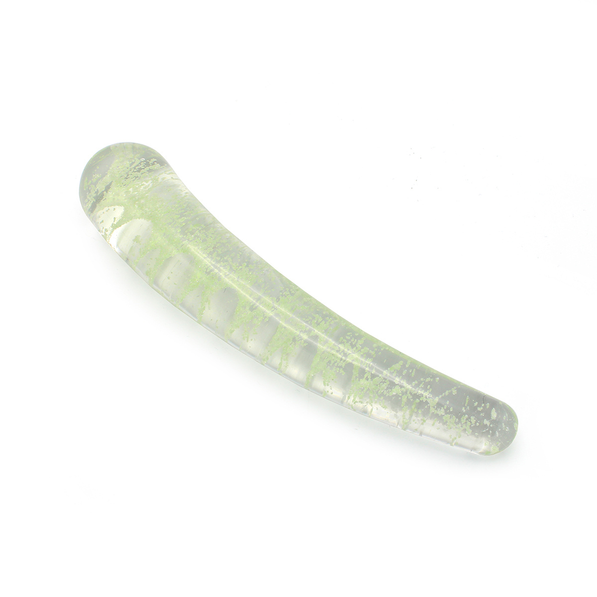 Glazen Dildo Curve 15 cm Glow in the Dark - Kiotos Glass