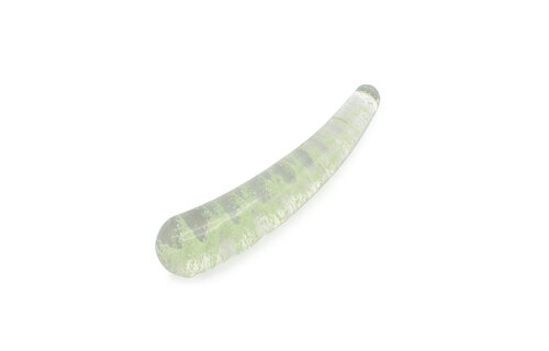 Glazen Dildo Curve 15 cm Glow in the Dark - Kiotos Glass