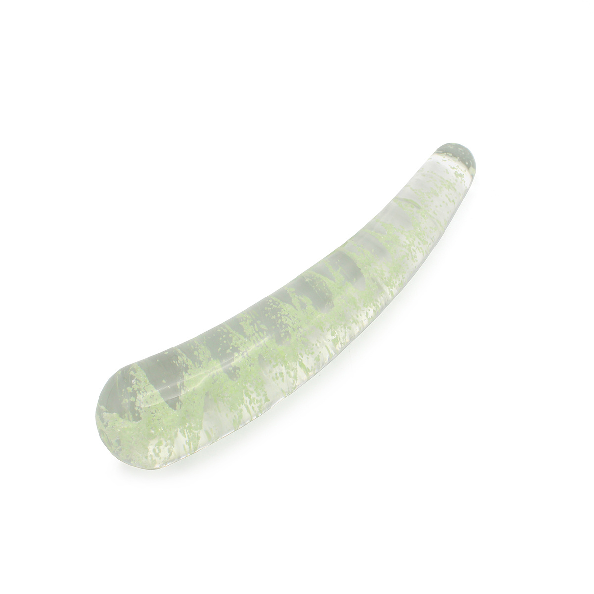 Glazen Dildo Curve 15 cm Glow in the Dark - Kiotos Glass