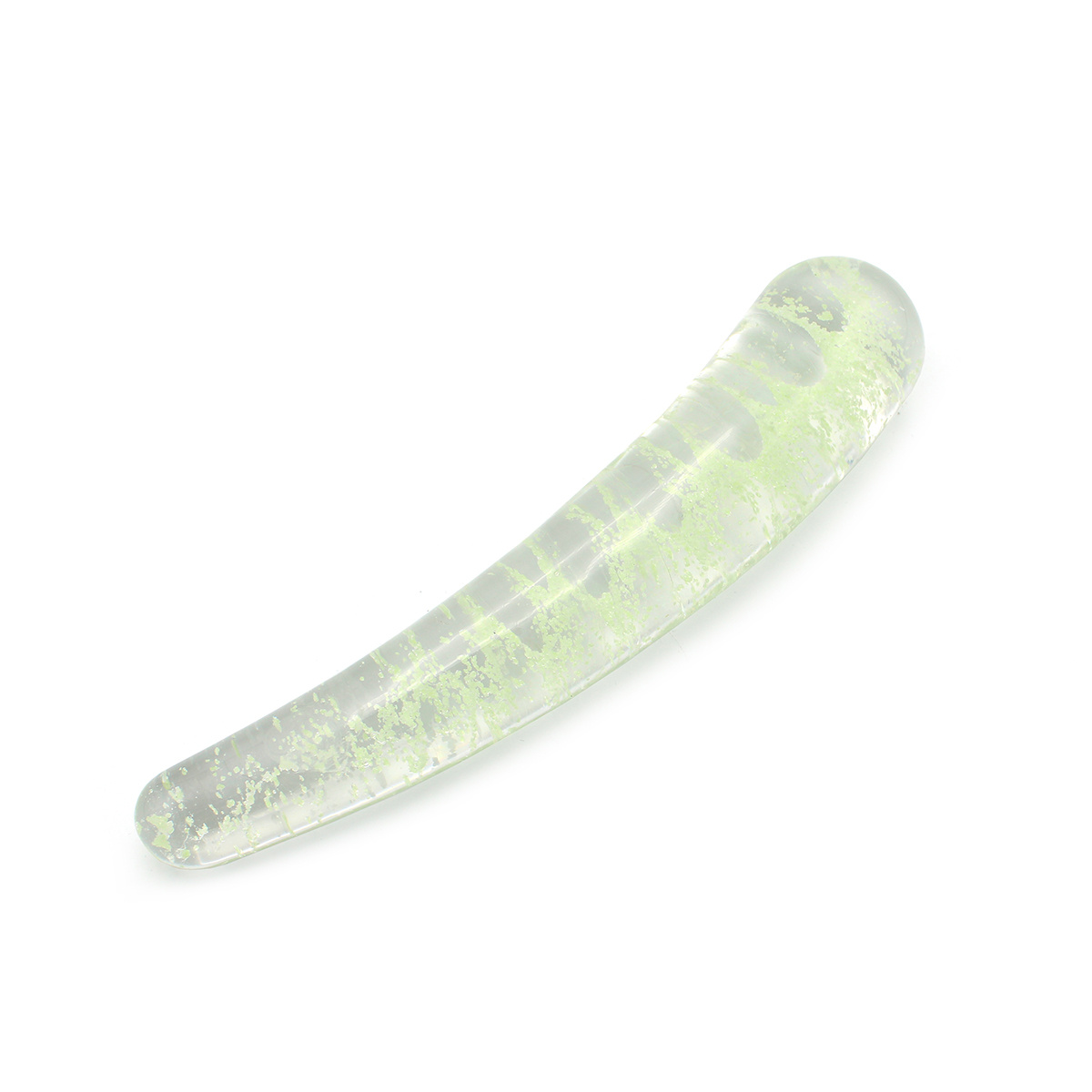 Glazen Dildo Curve 15 cm Glow in the Dark - Kiotos Glass